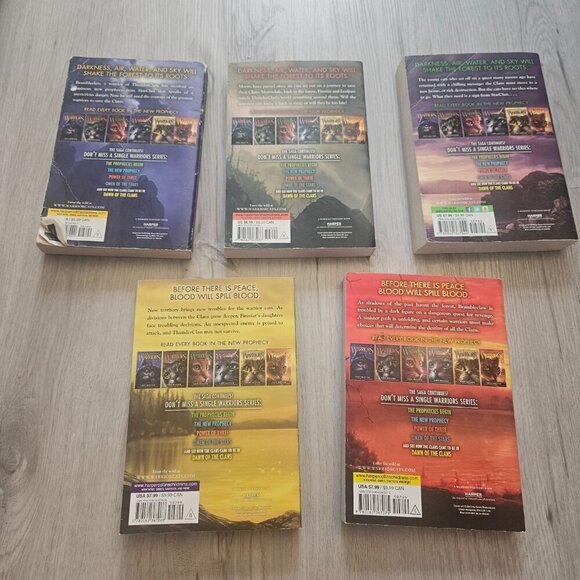 Warriors Paperback Books - The New Prophecy Book Set - By: Erin Hunter - Picture 2 of 5